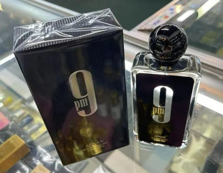 9 PM by Afnan Men Perfume 100ml Oriental Black Bottle