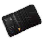 Men's Leather Wallet Black Orange Gray Puma Logo