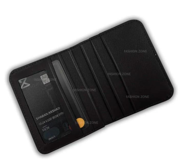 Men's Leather Wallet Black Orange Gray Puma Logo