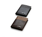 Men's Double Fold Crocodile Design Wallet