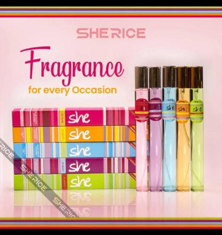Sherice Fragrance Pack of 5 35ml Women 12Hr Sweat Resistant