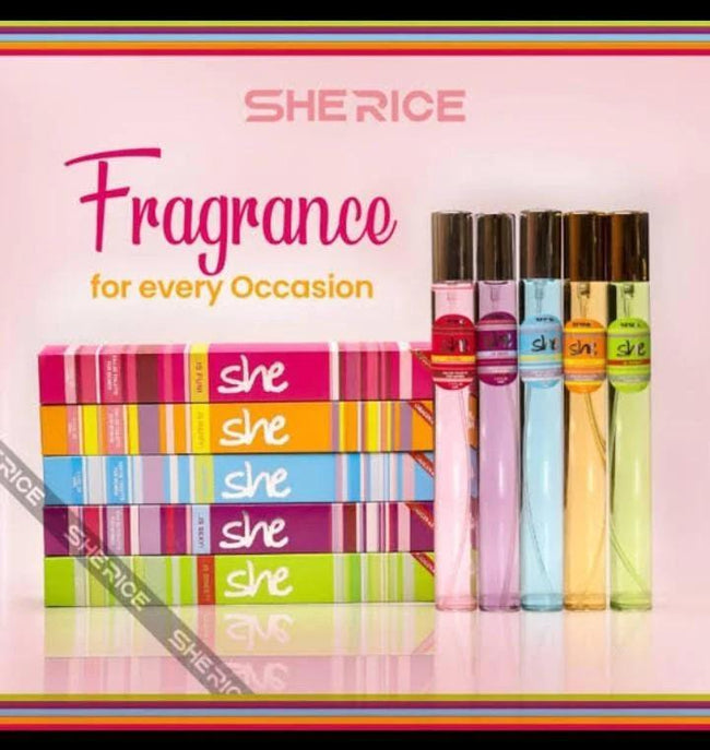 Sherice Fragrance Pack of 5 35ml Women 12Hr Sweat Resistant