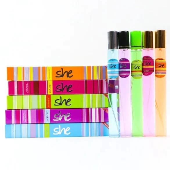 Sherice Fragrance Pack of 5 35ml Women 12Hr Sweat Resistant