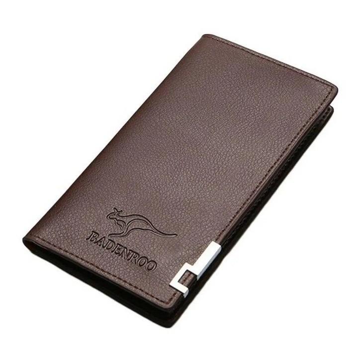 Men's Leather Bi-Fold Wallet Brown Premium Quality