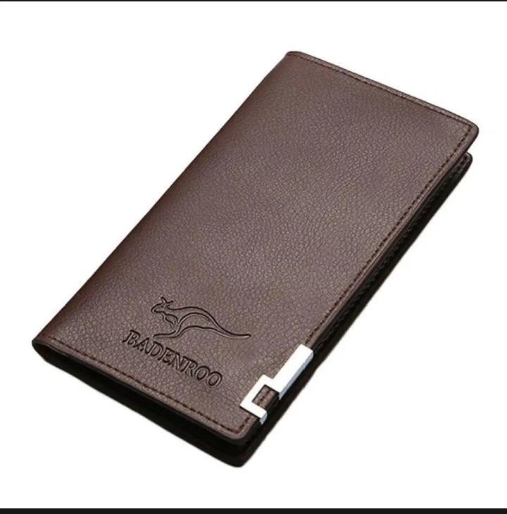 Men's Leather Bi-Fold Wallet Brown Premium Quality