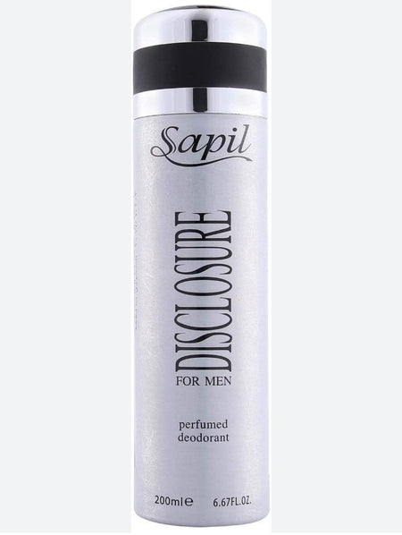Men's Silver Spray Bottle 200ml Deodorant