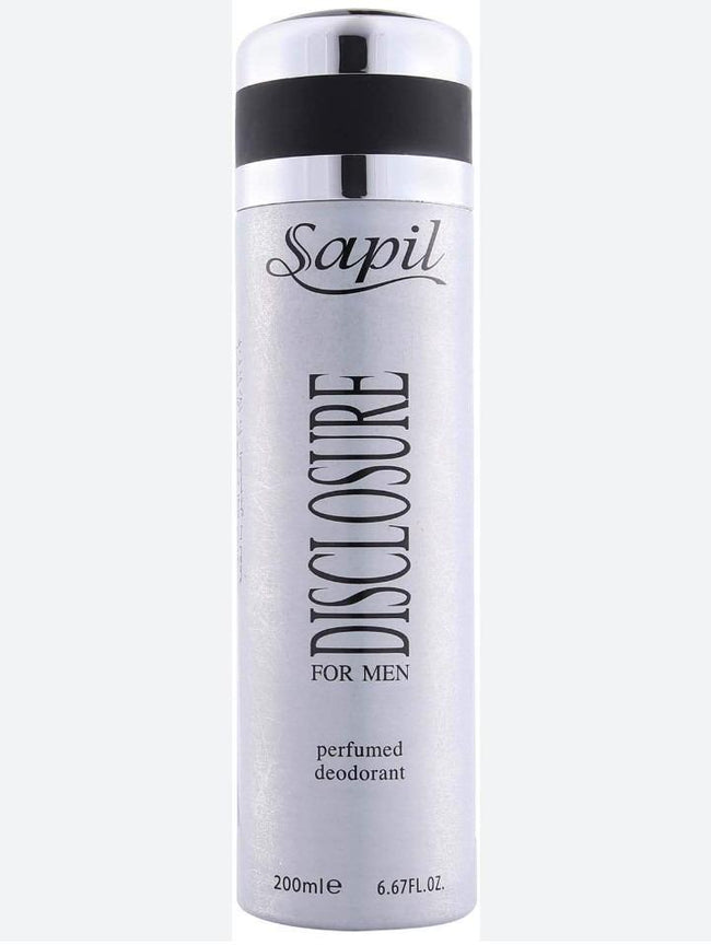 Men's Silver Spray Bottle 200ml Deodorant