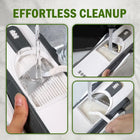 Brava Spring Vegetable Slicer Chopper | Manual Mandoline Cutter / Grinder | Multi-Function Fruit & Vegetable Slicer