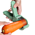 5 Blade Vegetable & Fruit Cutter and Slicer | Multipurpose Vegetable Chopper & Fruit Slicer | Kitchen Cutter with 5 Stainless Steel Blades | Multiple Colors